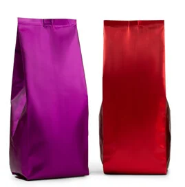 Bags with side W-folds (folds)